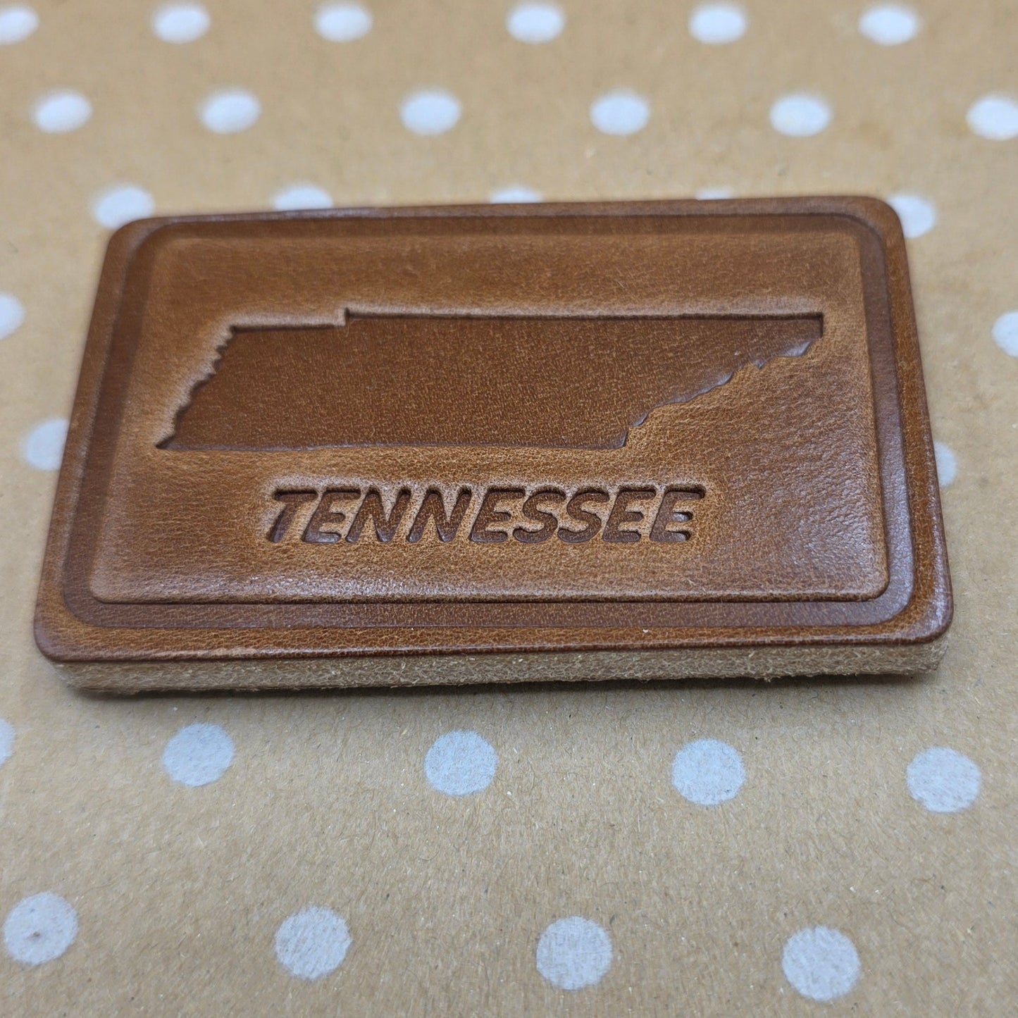 Tennessee State Leather Magnet