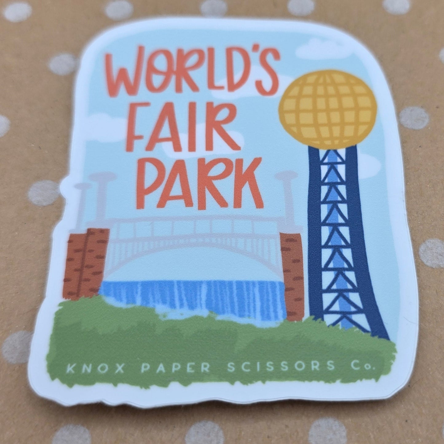 World's Fair Park Blue Sticker