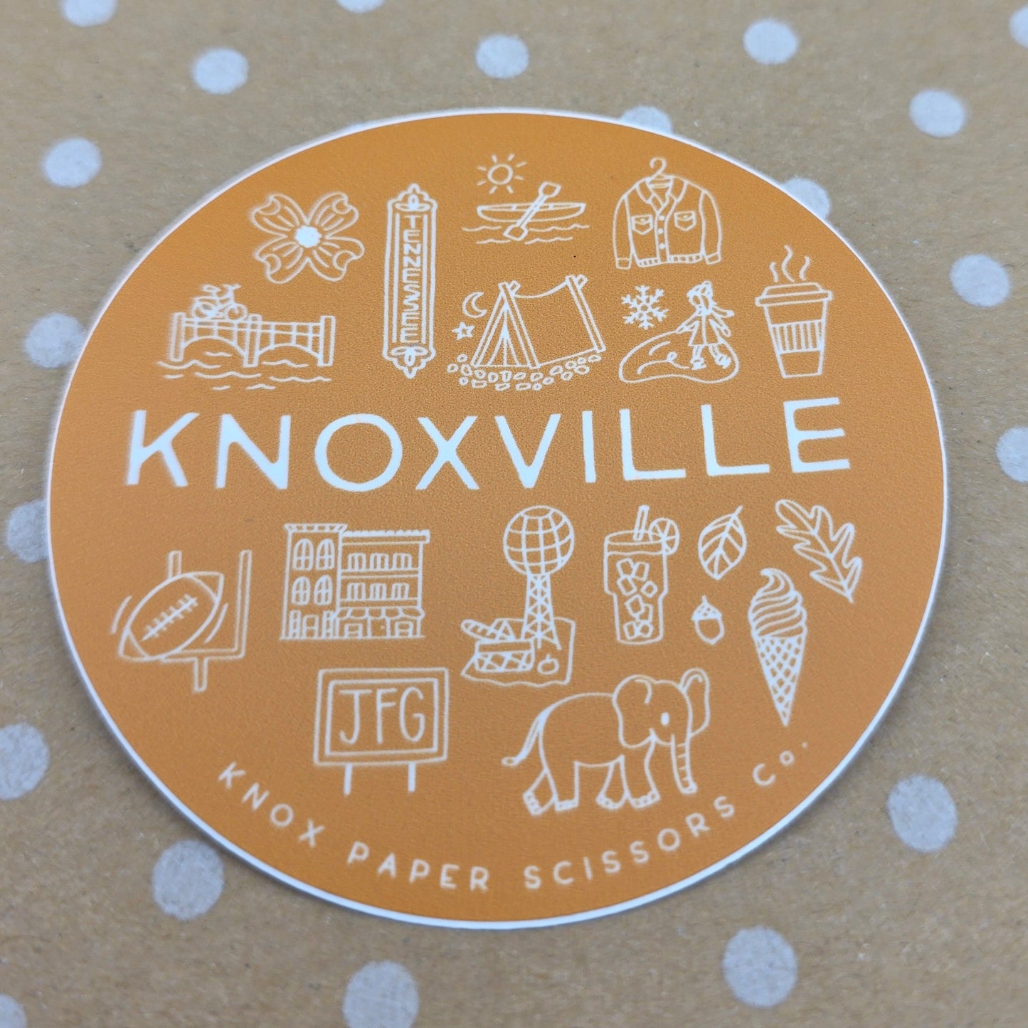 Knoxville Icons Sticker