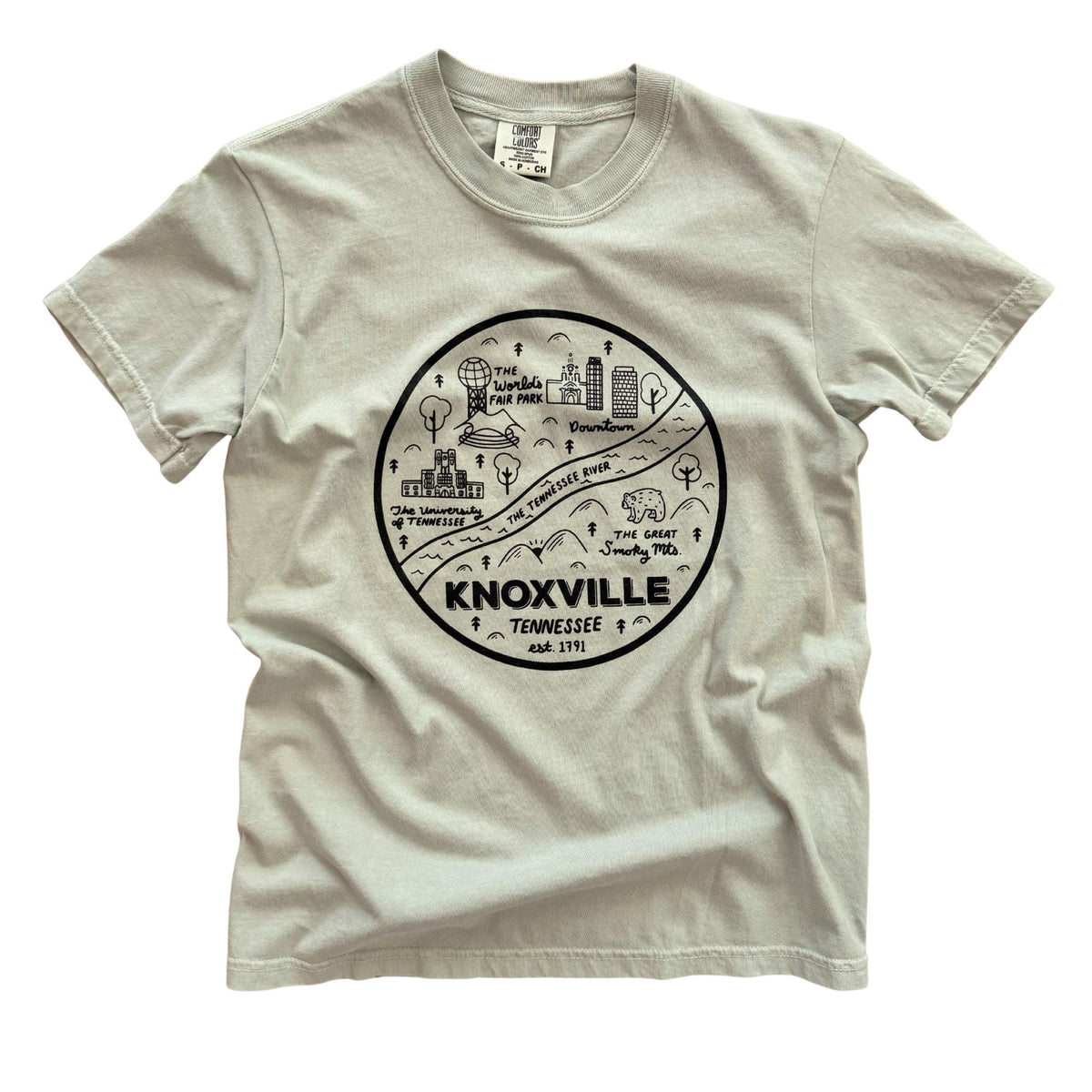 Knoxville Circle Map T-Shirt