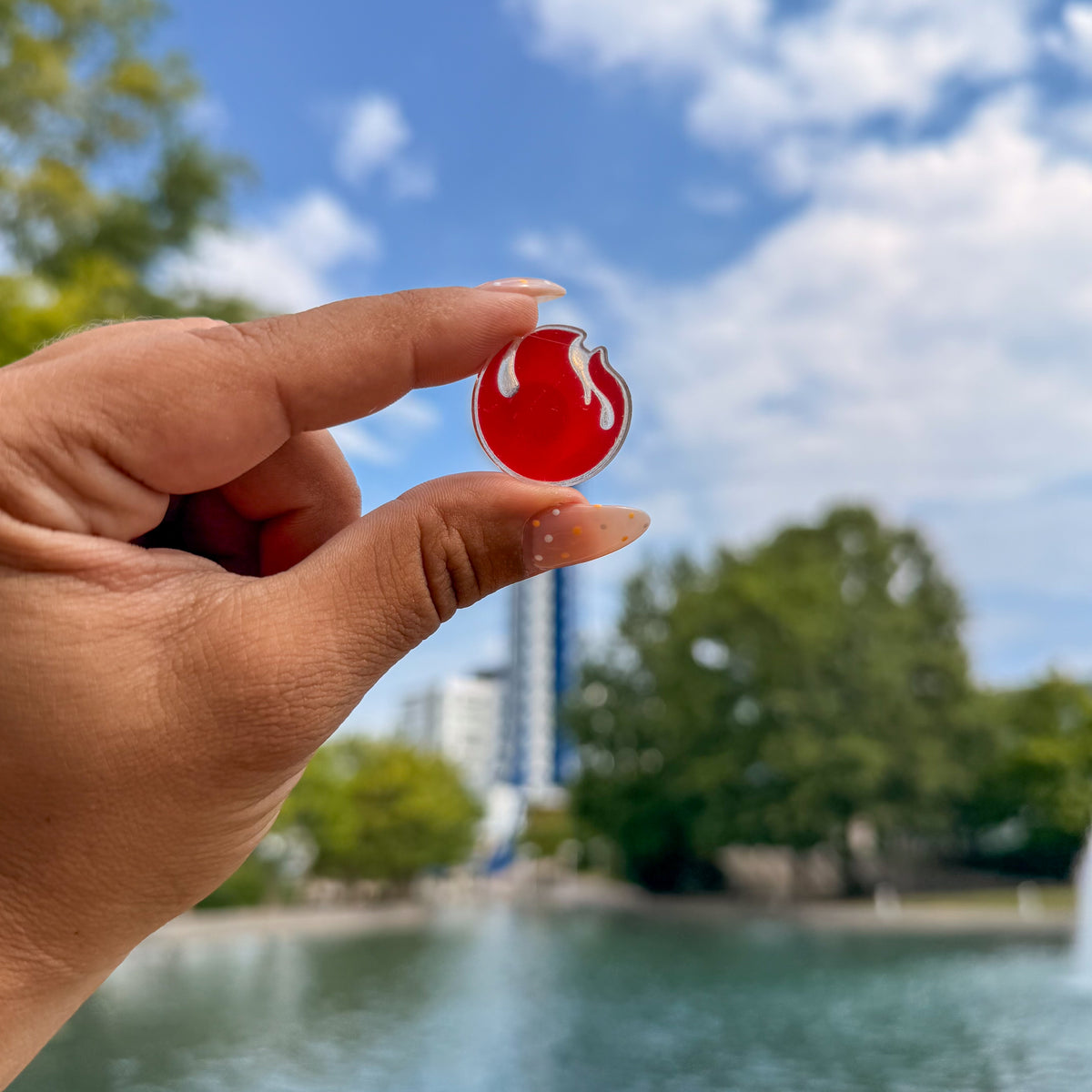 World's Fair Flame Lapel Pin