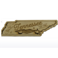 Tennessee State Wooden Magnet