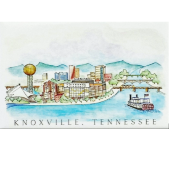 Knoxville Watercolor Magnet