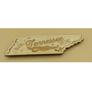 Tennessee State Wooden Magnet