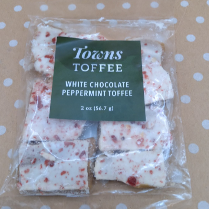 Towns Toffee- White Chocolate Peppermint