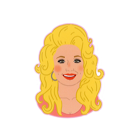 Dolly Parton Sticker by Paris Woodhull