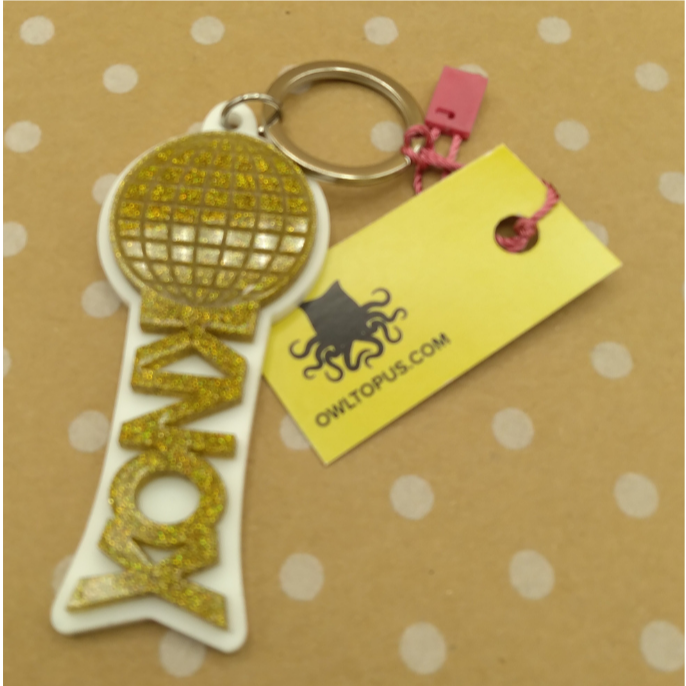 Sunsphere Glitter Keychain