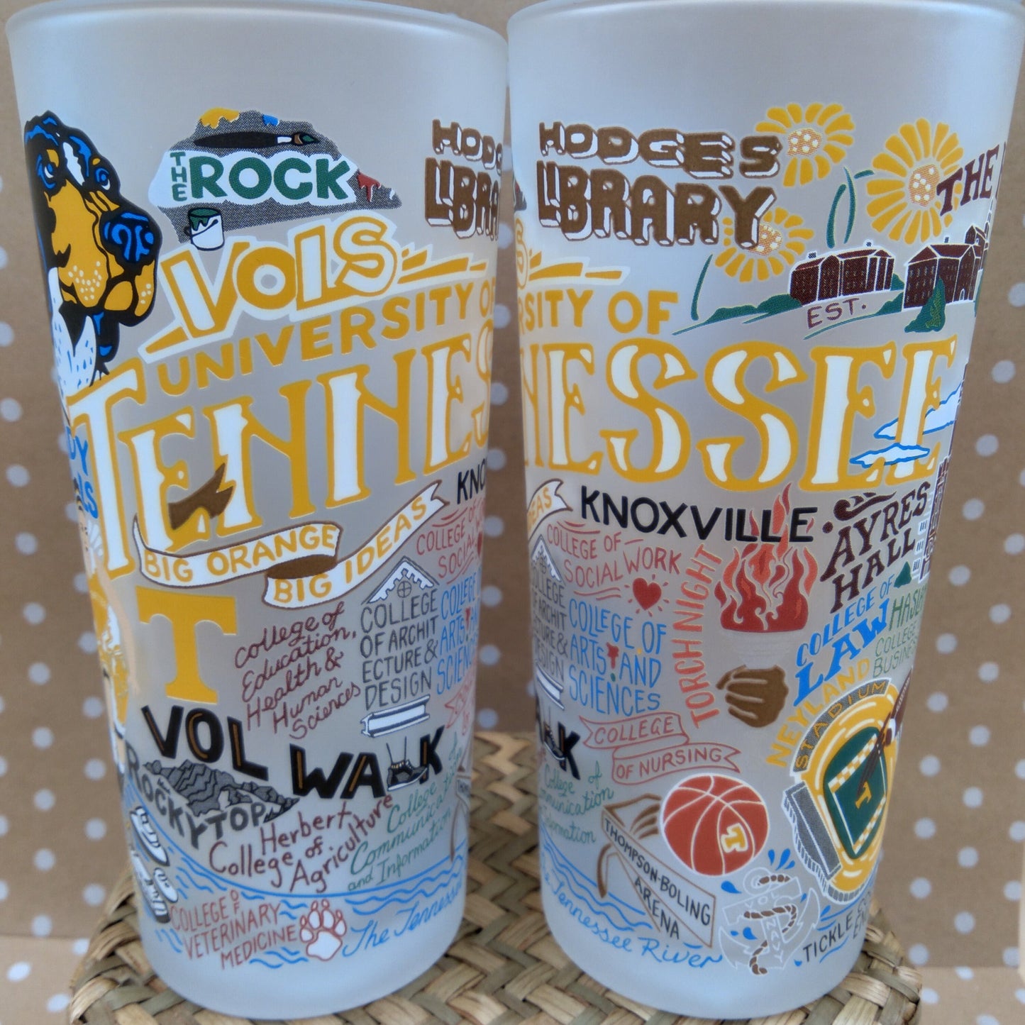 University of Tennessee Glass Set