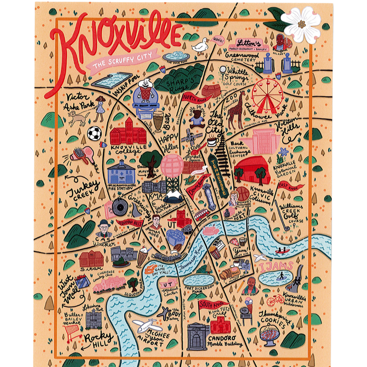Knoxville Color Map by Paris Woodhull