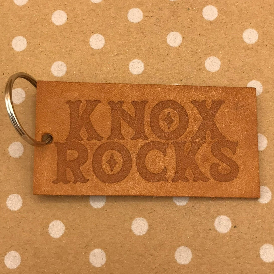 Honeymouth KNOXROCKS Leather Key Chain