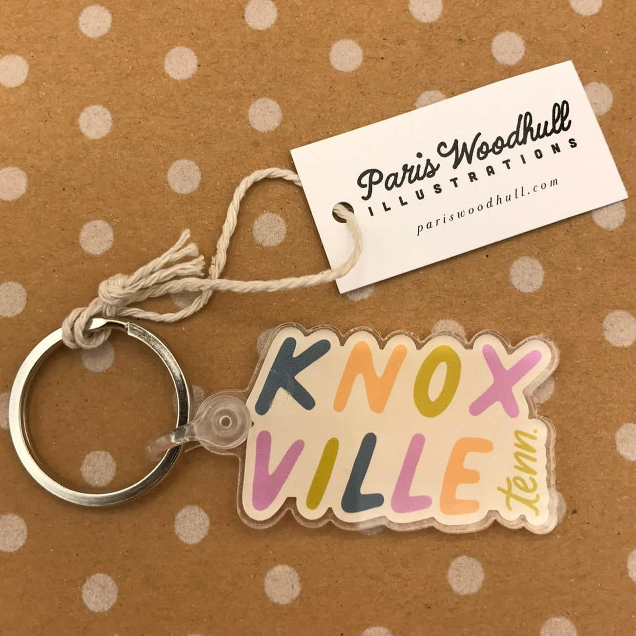Knoxville Tenn Keychain by Paris Woodhull