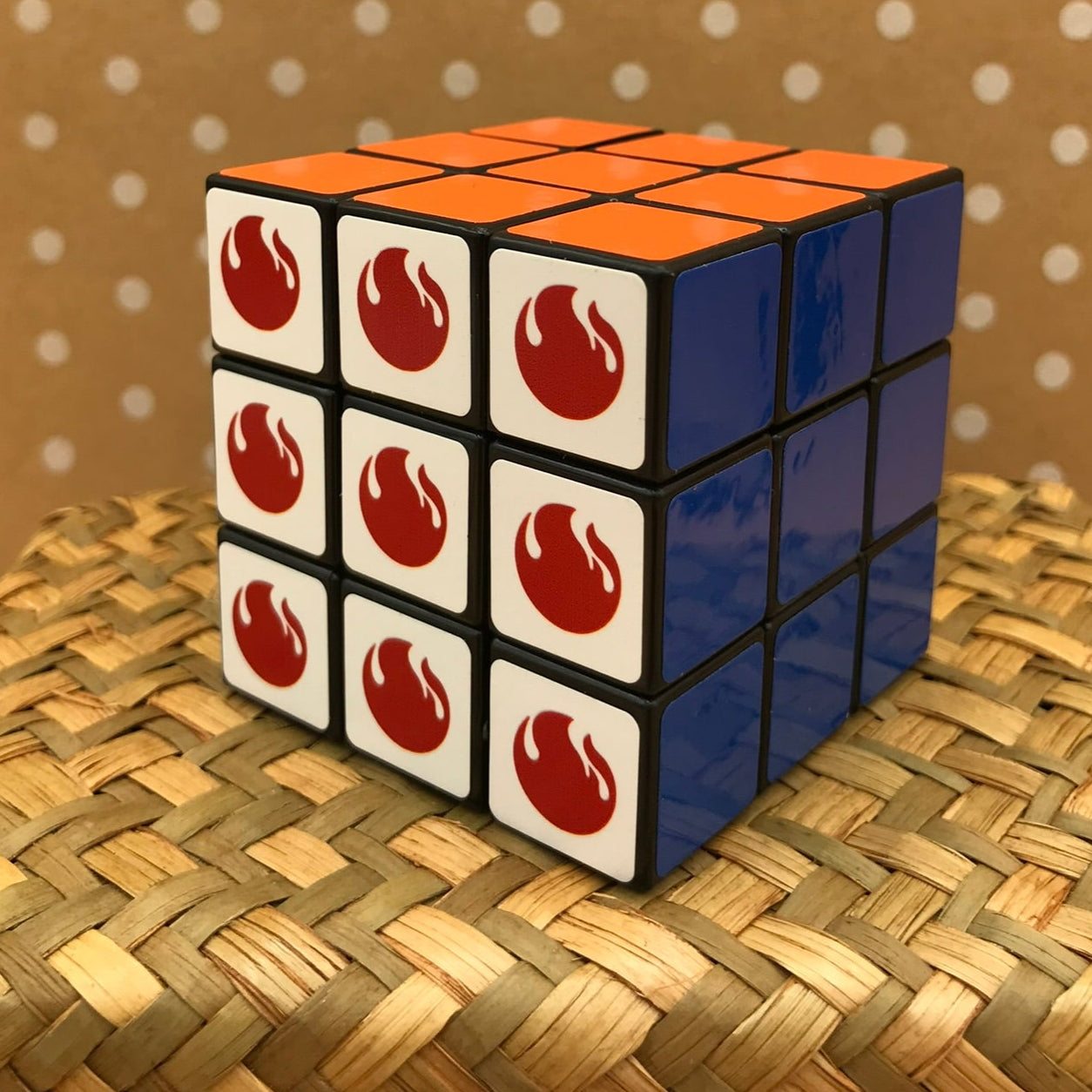 Large Flame Rubik's Cube