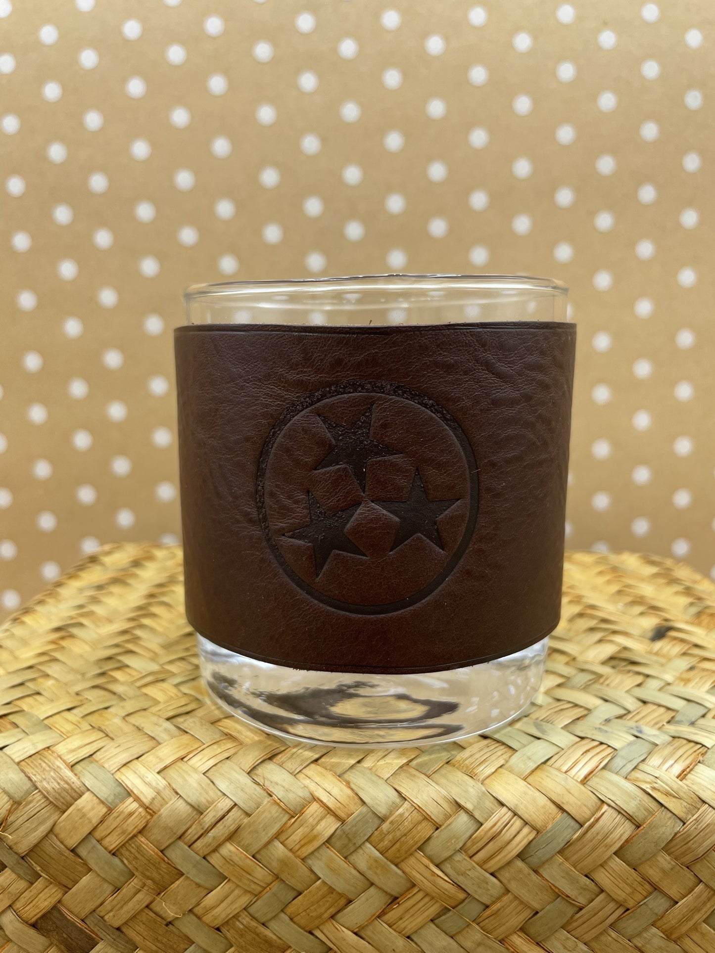 Honeymouth Leather Rocks Glass