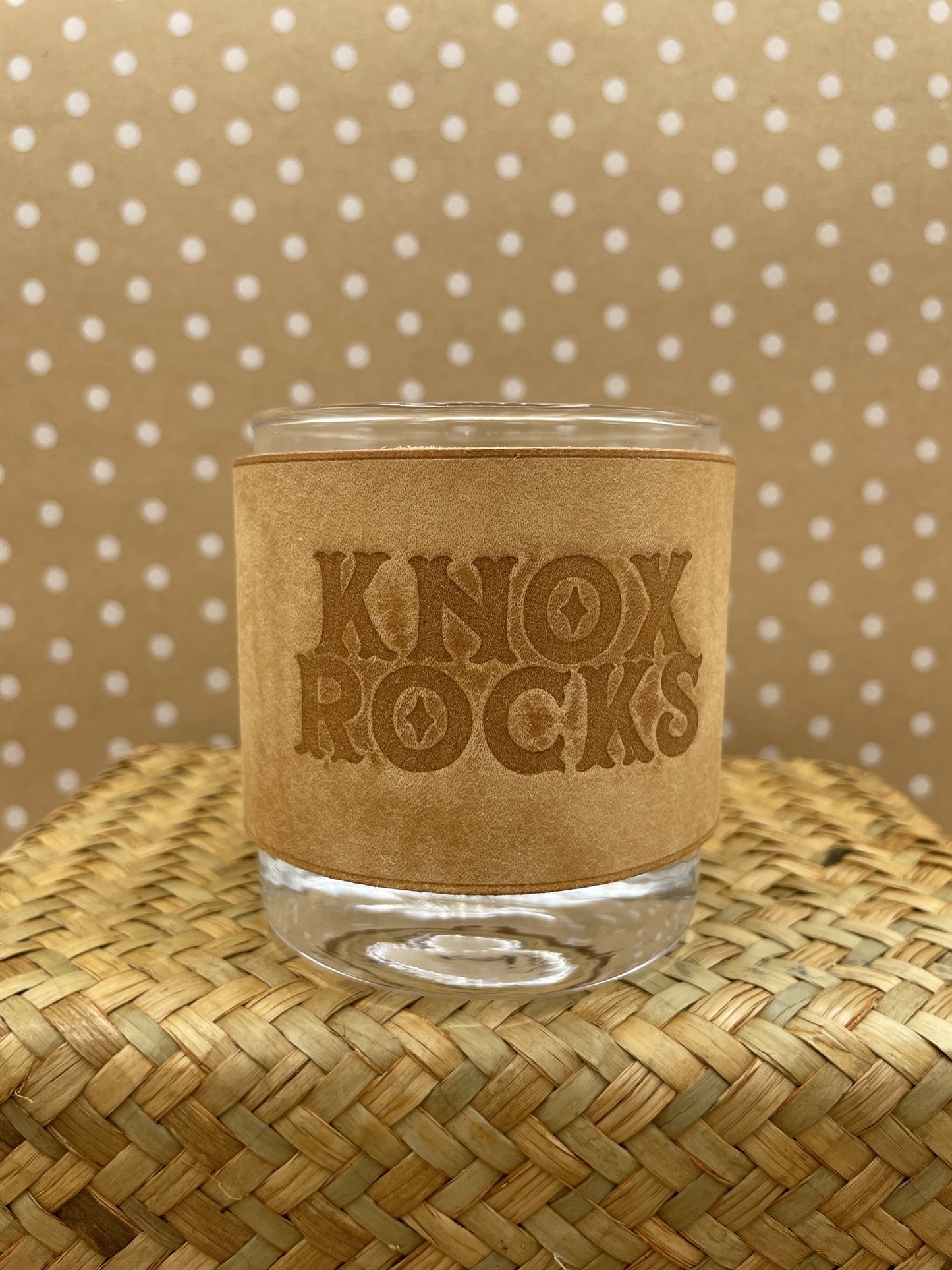 Honeymouth Leather Rocks Glass