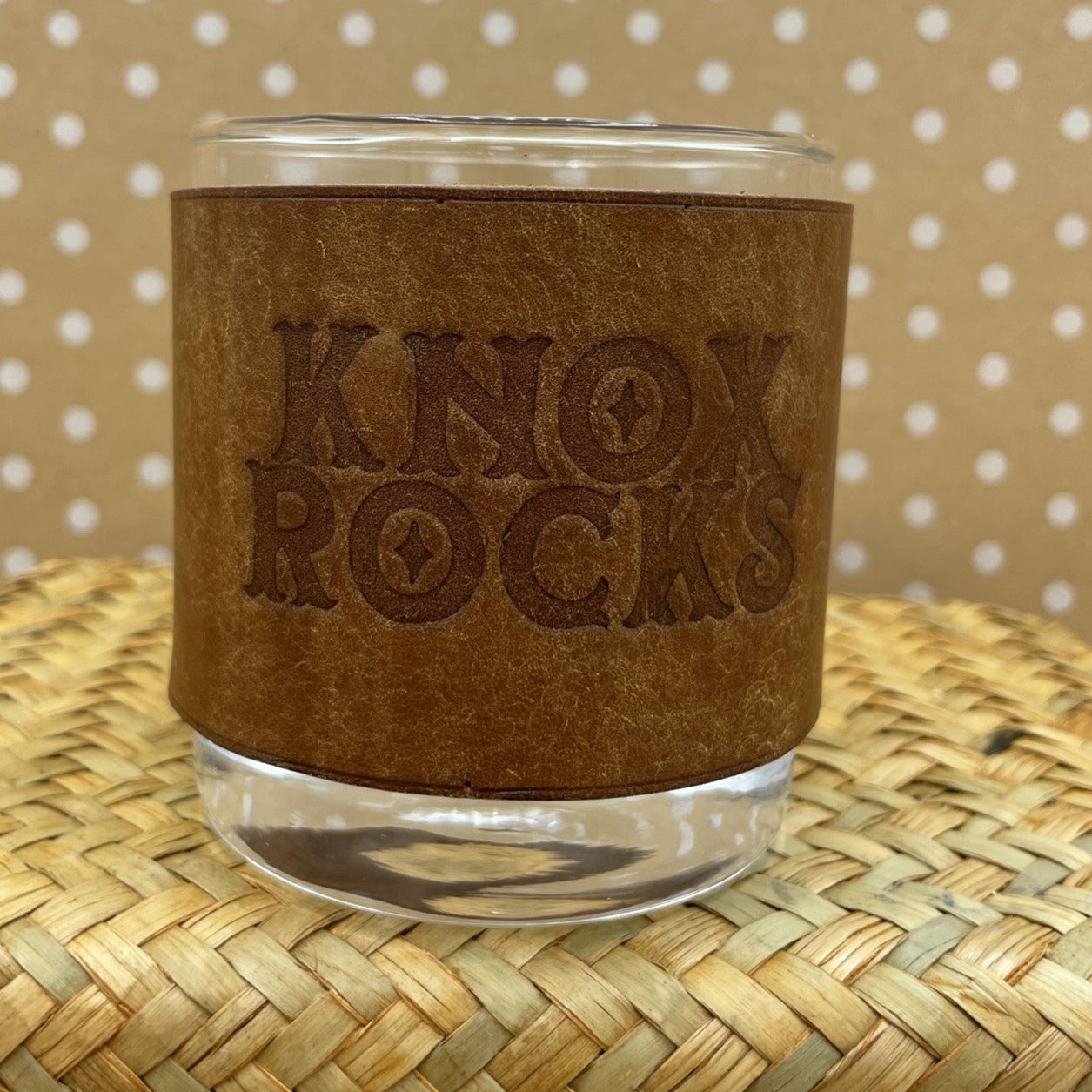 Honeymouth Leather Rocks Glass