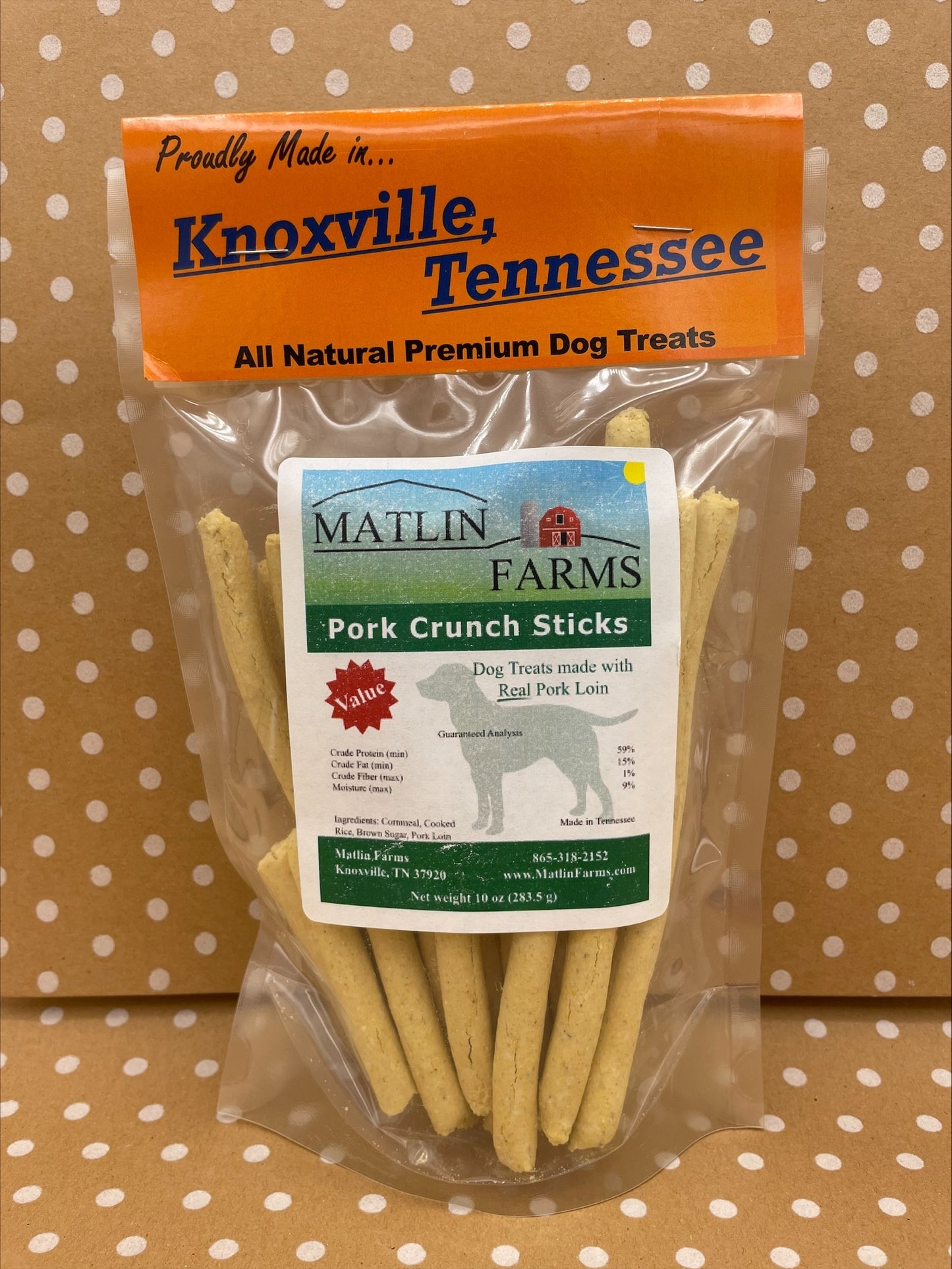 Matlin Farms Dog Treats- Crunch Sticks