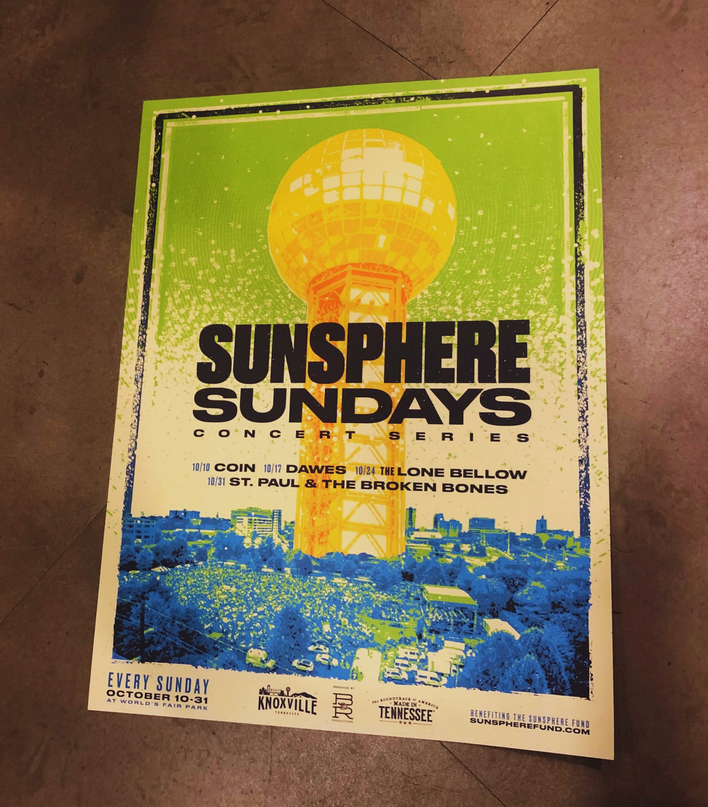 Sunsphere Sundays Concert Series Poster