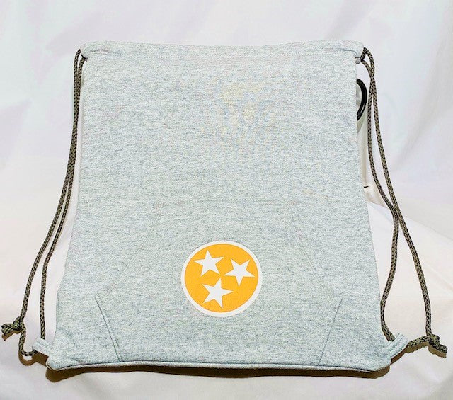 Tri-Star Sweatshirt Backpack in Grey