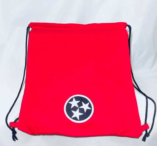 Tri-Star Sweatshirt backpack in Red