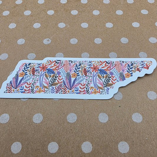 Floral Tennessee Sticker