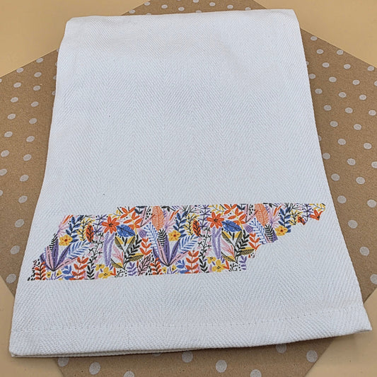 Floral Tennessee Tea Towel