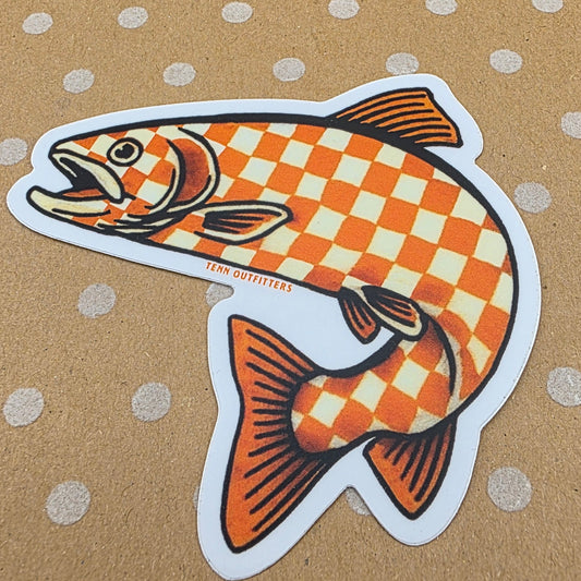Checkered Trout Sticker