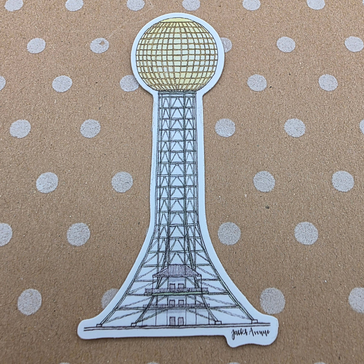 Sunsphere Sticker Jack's Avenue Sunsphere Sticker – Visit Knoxville