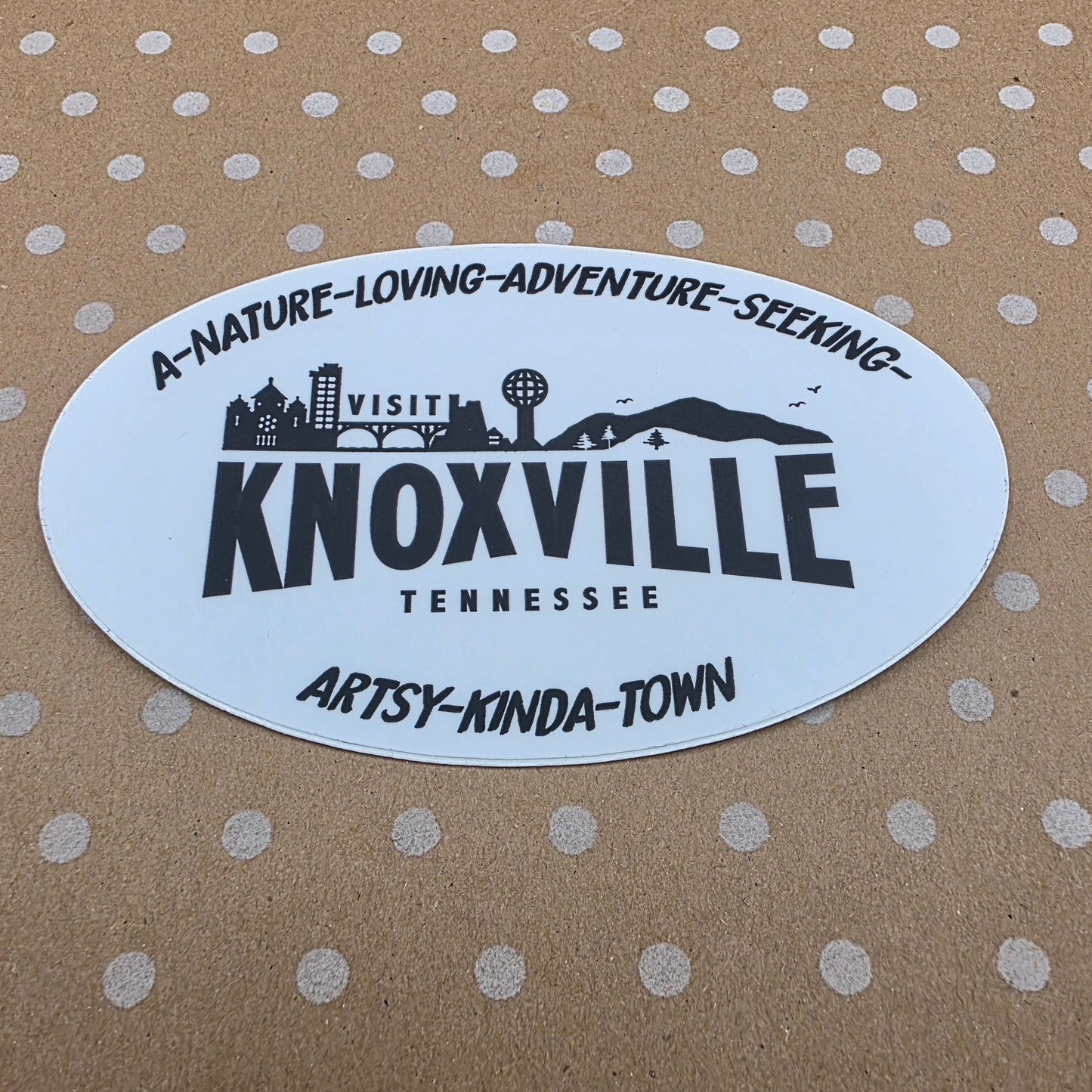 Visit Knoxville Oval Sticker