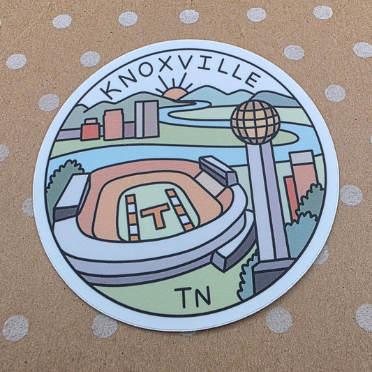 Knoxville Circle Sticker