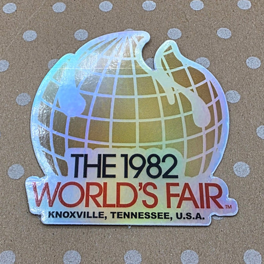 World's Fair 1982 Flame Sticker