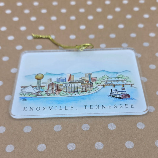 Knoxville Watercolor Acrylic Ornament