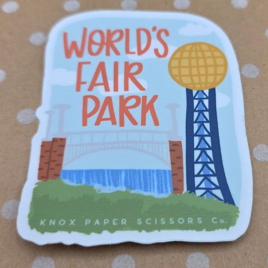 World's Fair Park Blue Sticker