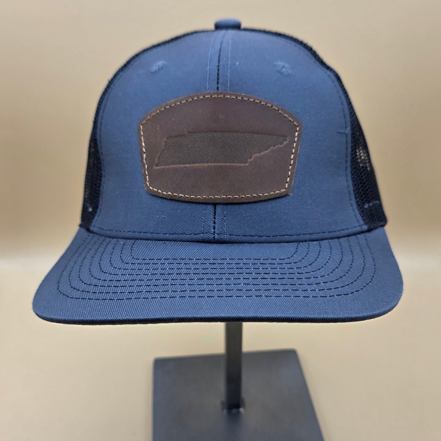 TN Shape Leather Patch Hat