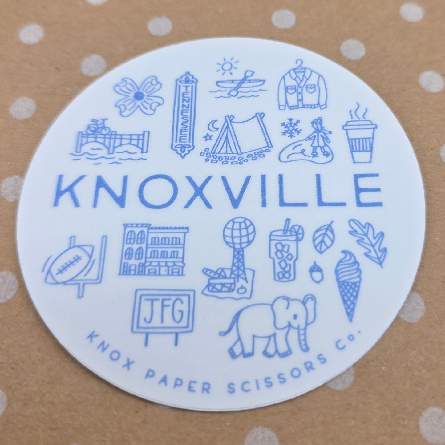 Knoxville Icons Sticker