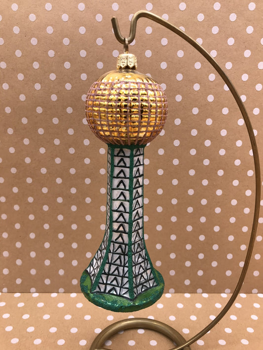 Knoxville Sunsphere Ornament (Green Base)