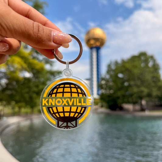 Knoxville Sunsphere Globe Keychain