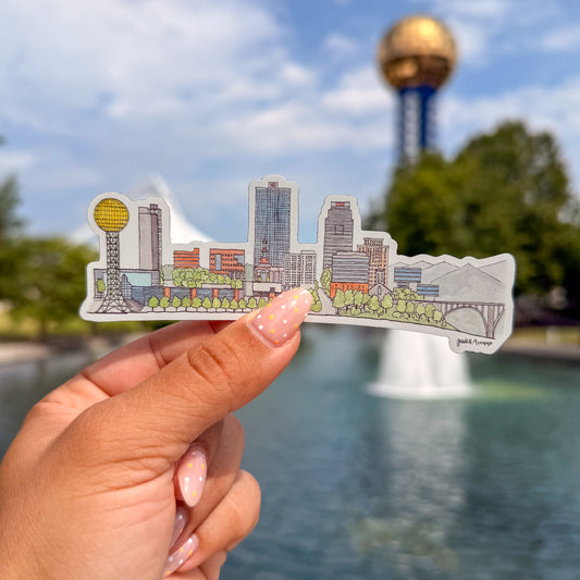 Jacks Avenue Skyline Magnet