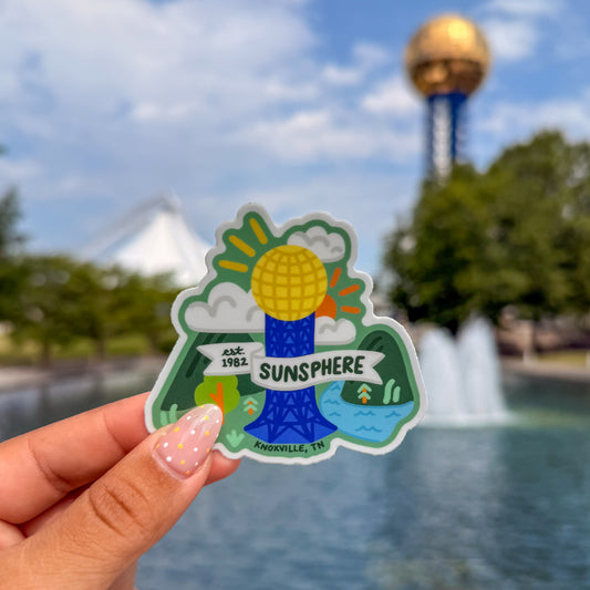 Illustrated Sunsphere Sticker