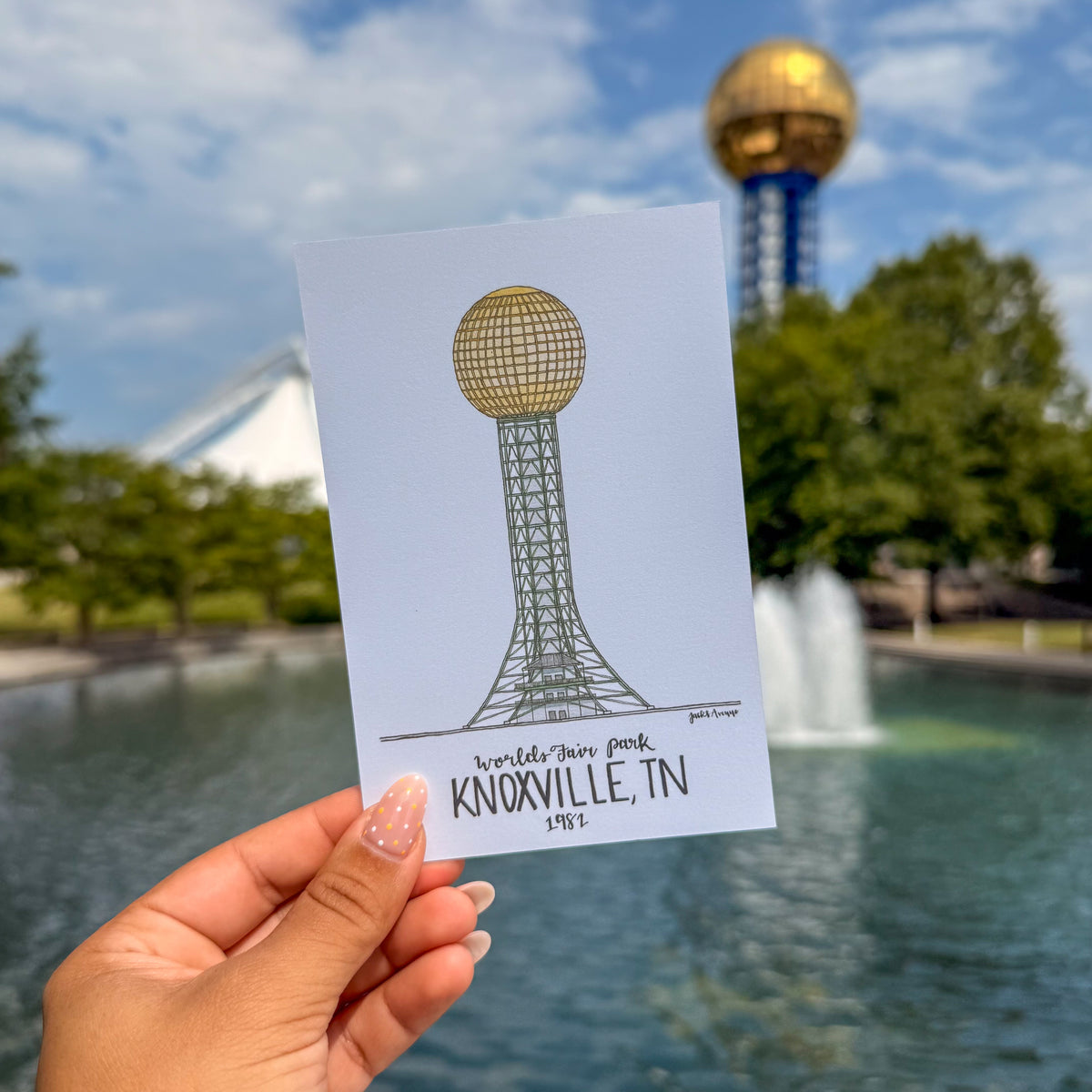 Jacks Avenue Sunsphere Postcard