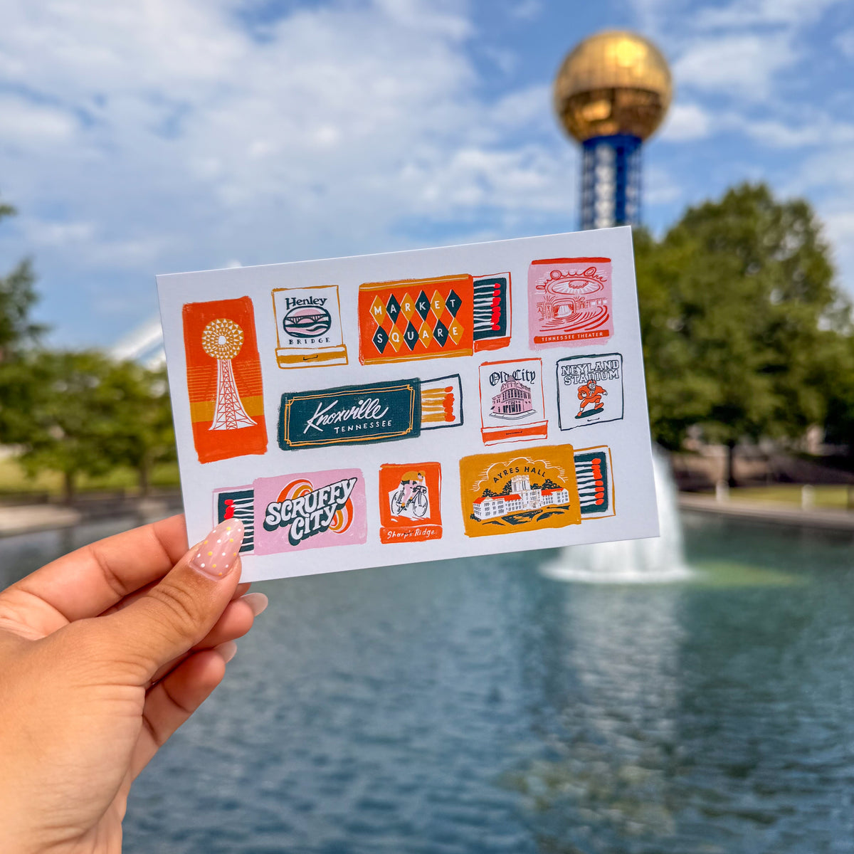 Knoxville Matchbook Postcard