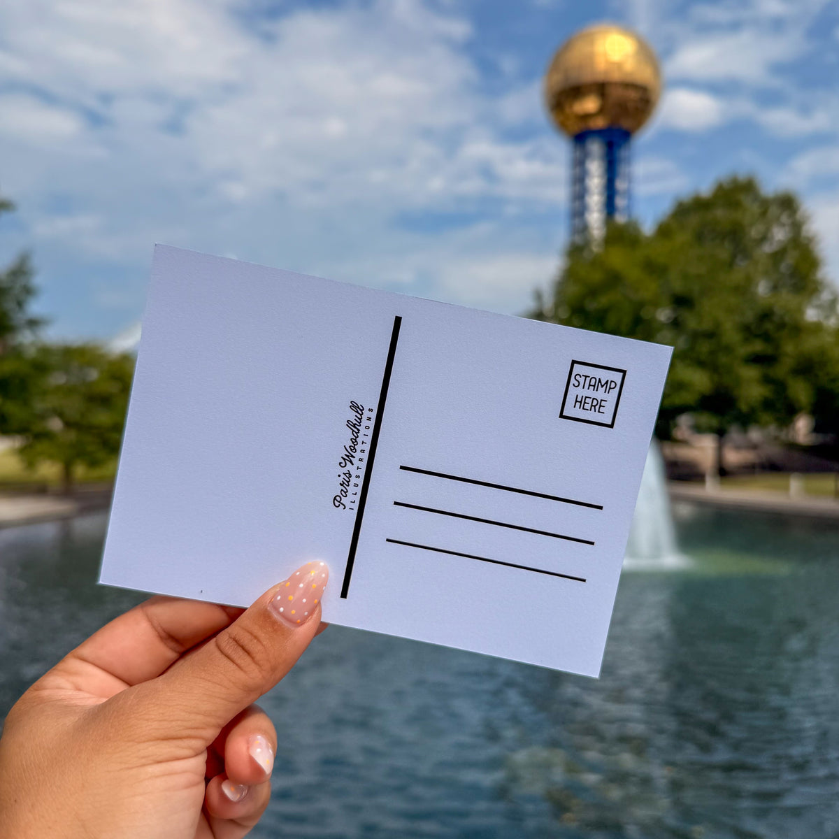 Illustrated Sunsphere Postcard