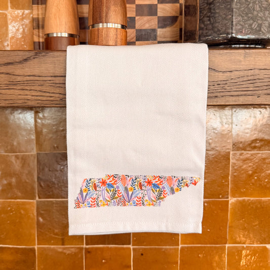 Floral Tennessee Tea Towel