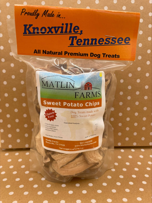 Matlin Farms Dog Treats- Sweet Potato Chips