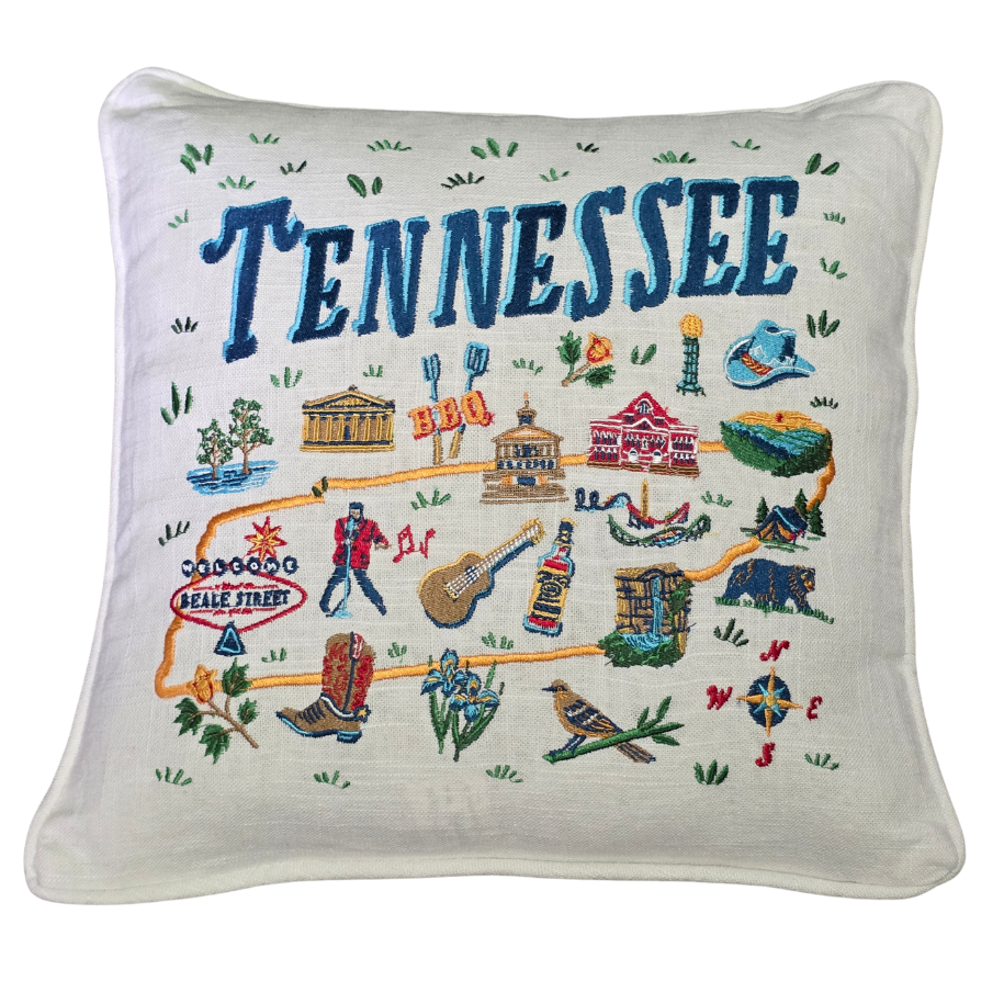 Tennessee Embroidered Pillow