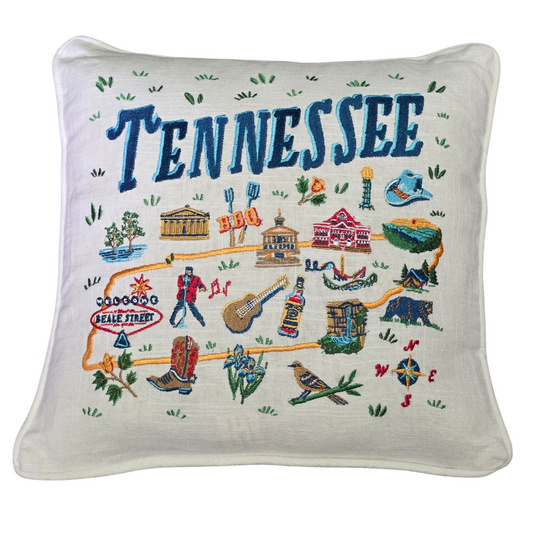 Tennessee Embroidered Pillow