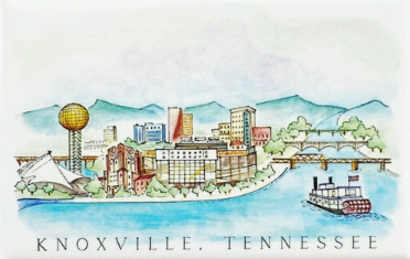 Knoxville Watercolor Magnet