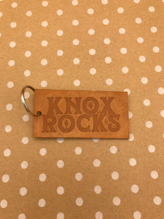 Honeymouth KNOXROCKS Leather Key Chain