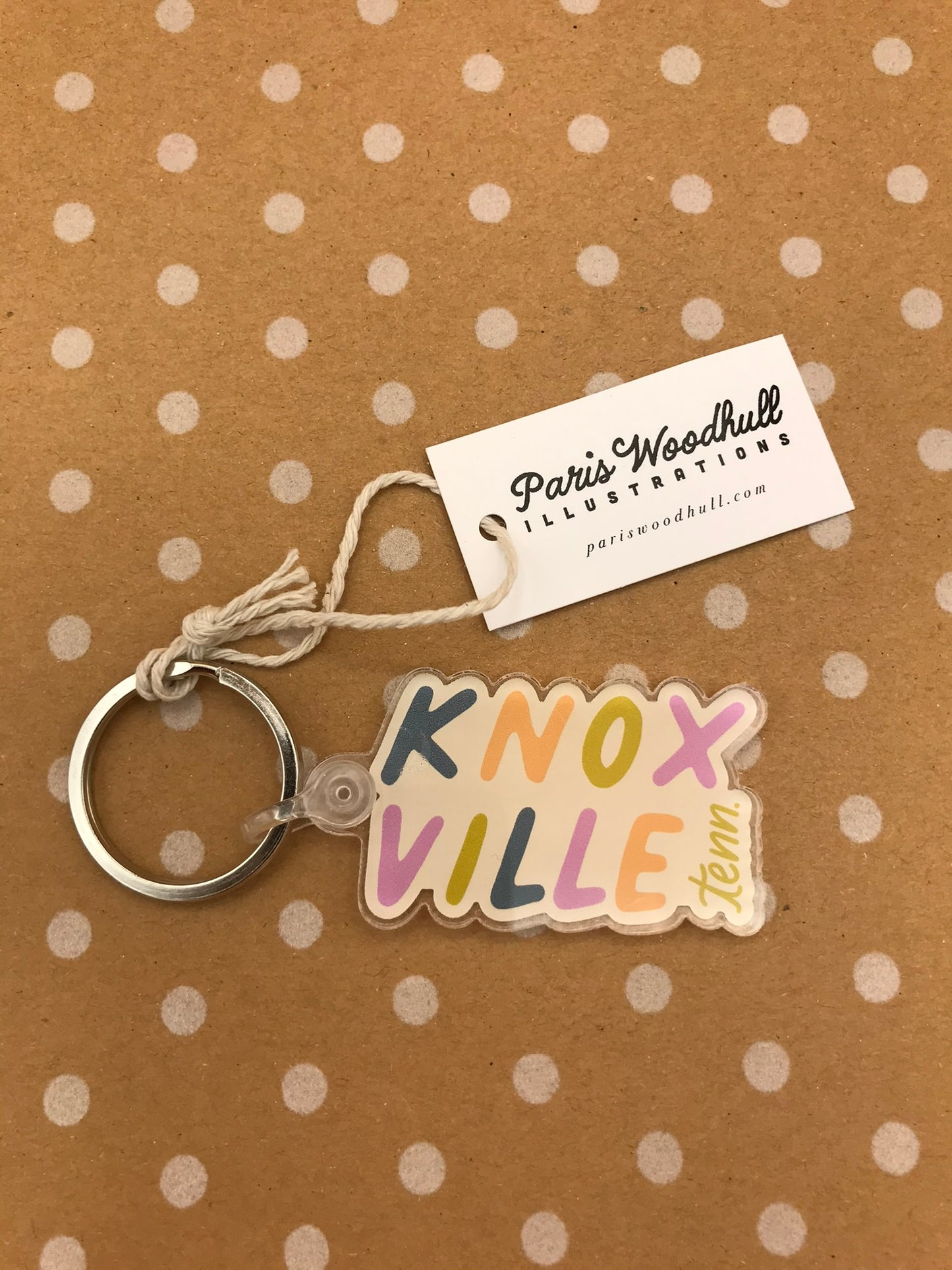 Knoxville Tenn Keychain by Paris Woodhull