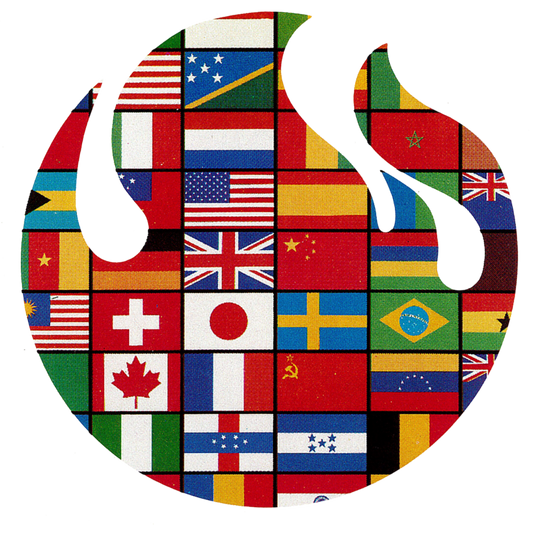 International Flame Sticker