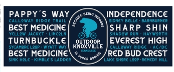 Outdoor Knoxville Trails Sticker